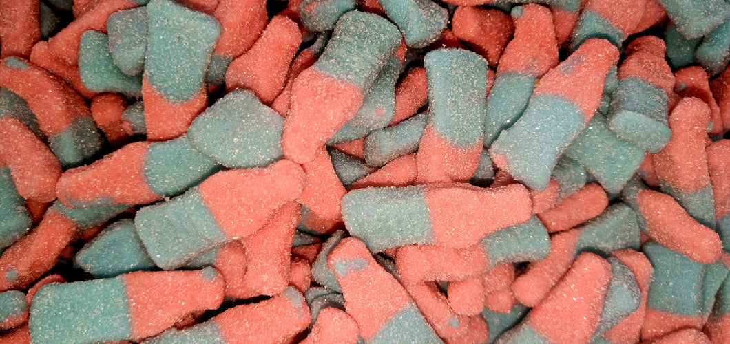 Sour Pink Blue Bottles